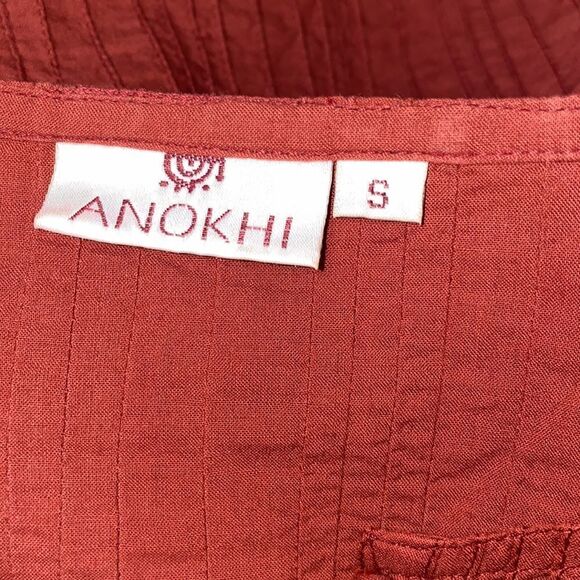 ANOKHI Crimson Ribbed Tunic-S - Picture 5 of 6